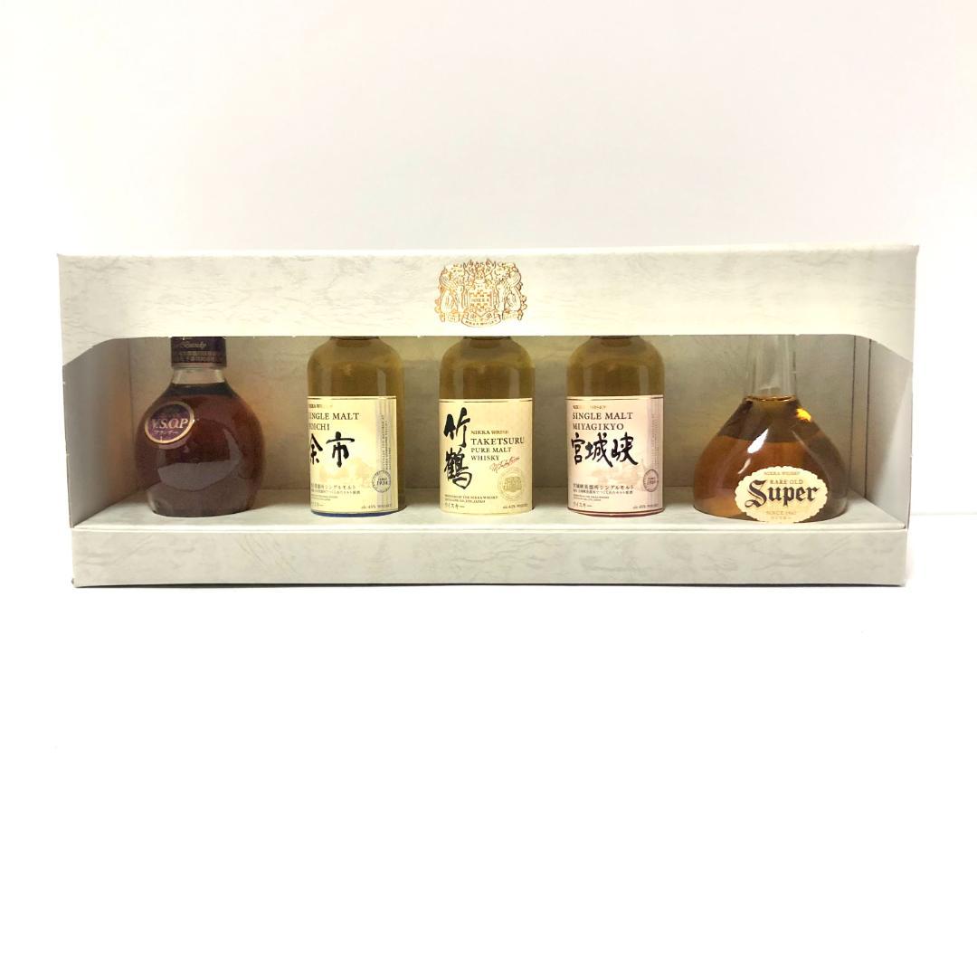 ウイスキー ミニボトル ニッカ 5種 入手困難】余市蒸溜所限定 5種セット x