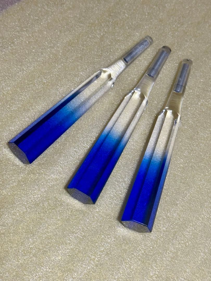 ●糸巻き●三味線 クリスタルブルー ⟡.·素六 アクリル 美品 ○糸巻き○三味線 クリスタルブルー ⟡.·素六 アクリル 美品 津軽