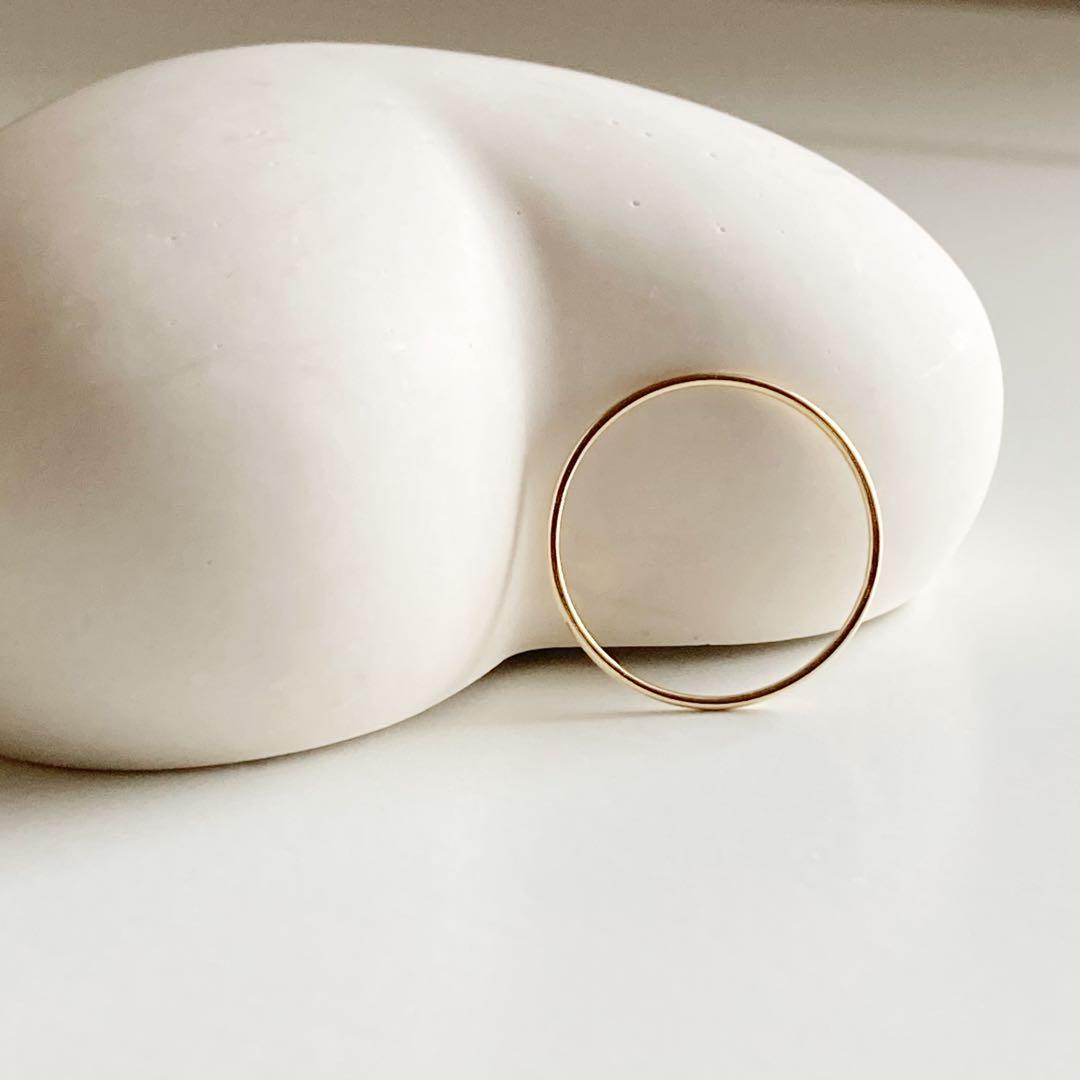 大特価！早いもの勝ち！新品 日本製 高品質 18金 K18 リング 13号