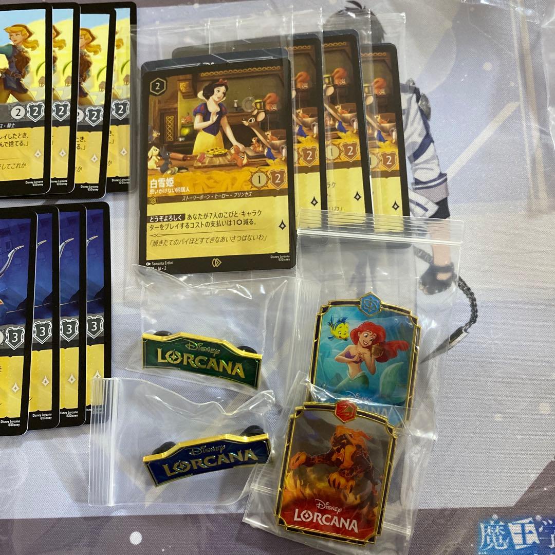ディズニー　ロルカナ　プロモカード　ピンバッジセット
