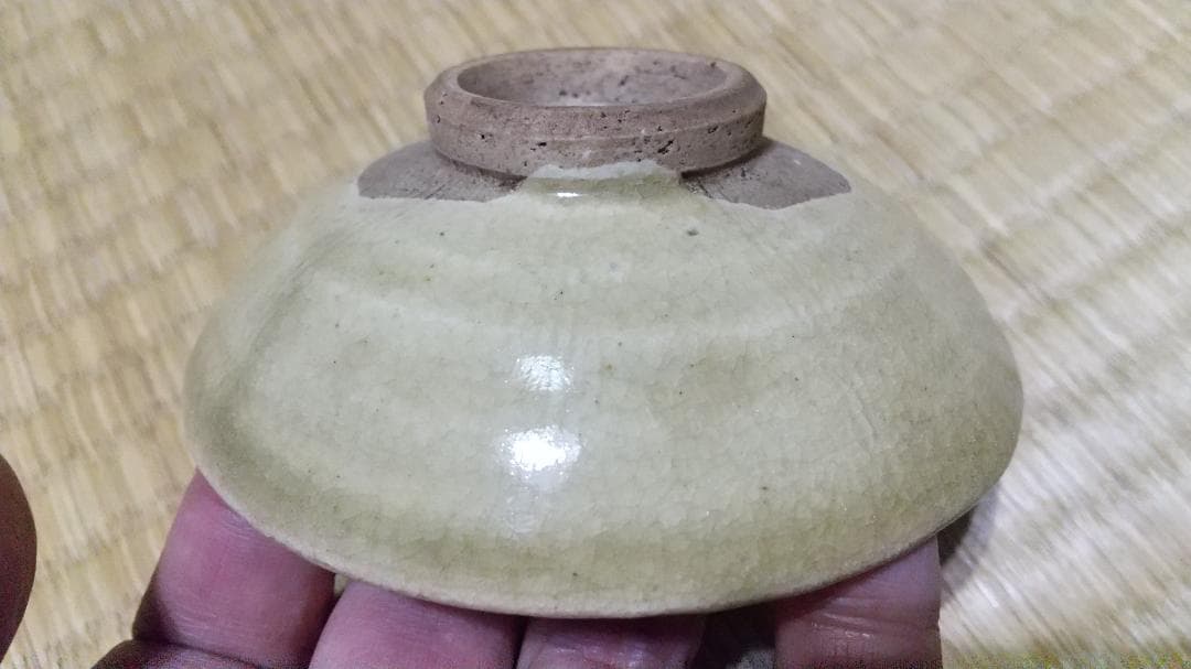 珠光青磁　酒盃　中国　同安窯　珍品です