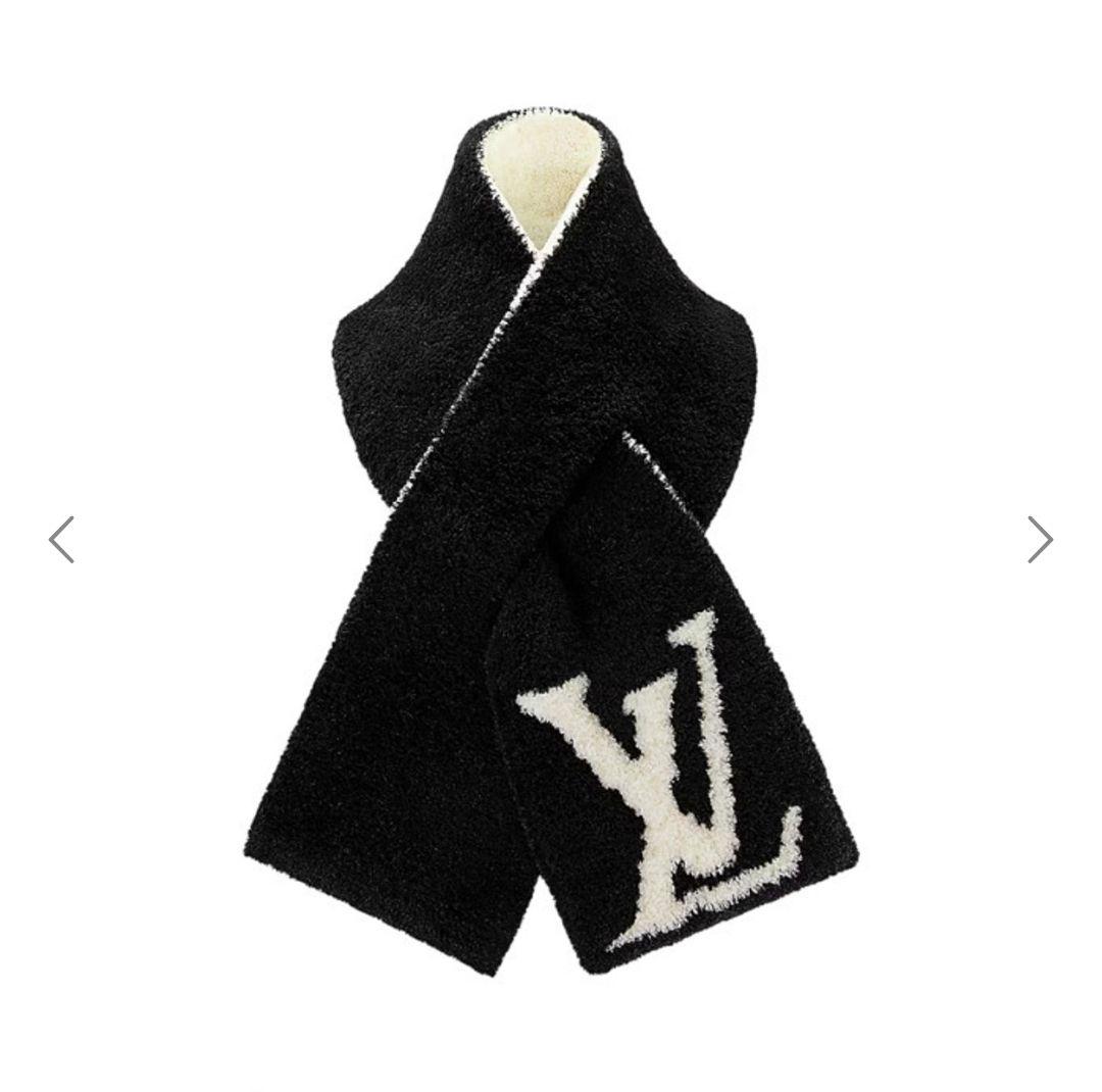 ルイヴィトン ムートン マフラー コンフィ モノグラム 2点セットも！ 簡単に装着♪】ルイヴィトン マフラー ティペット ふわもこ (Louis