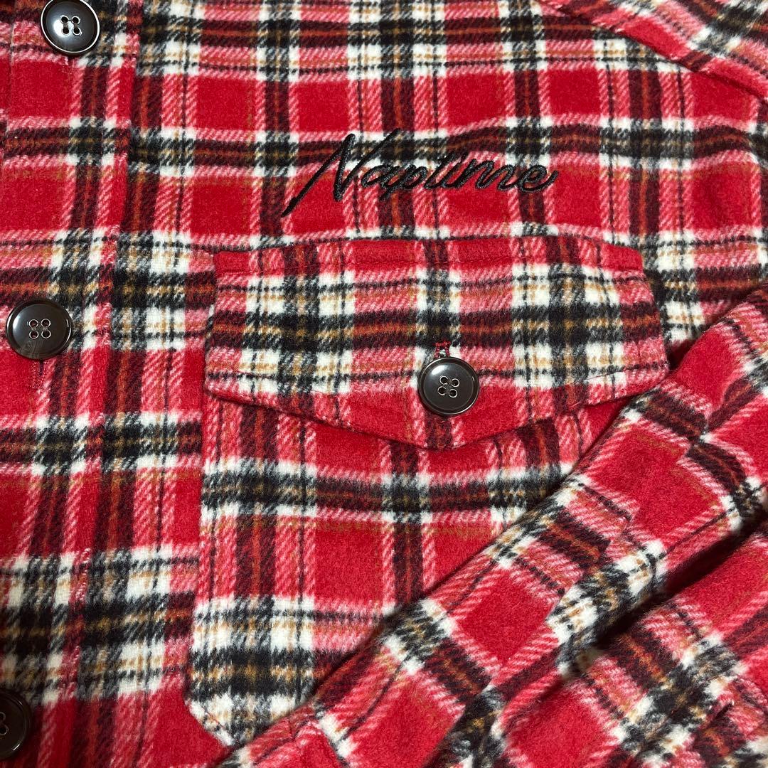 ナップタイム naptime. Nissy 西島隆弘 チェック レッド ベージュ