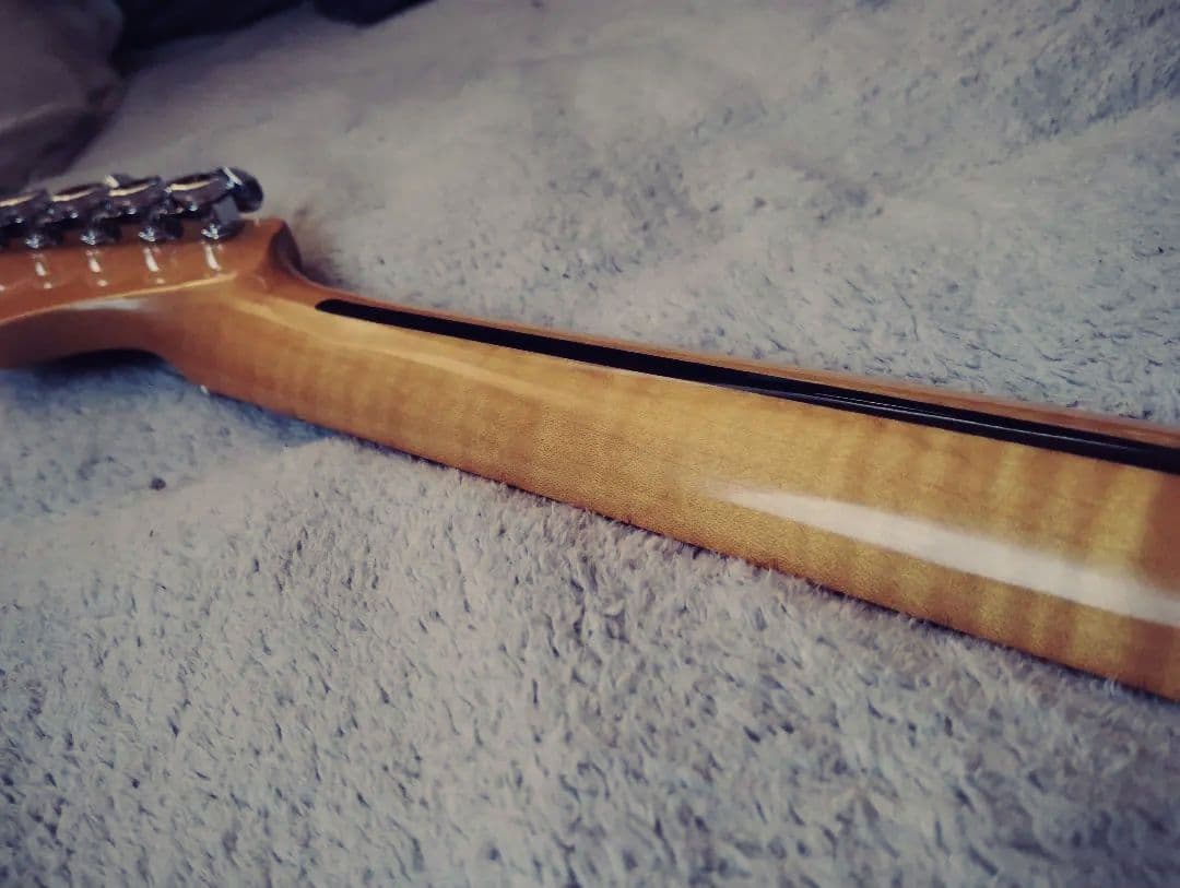 新品 個人製作 ストラトタイプ 木製PG White Blonde エレキギター