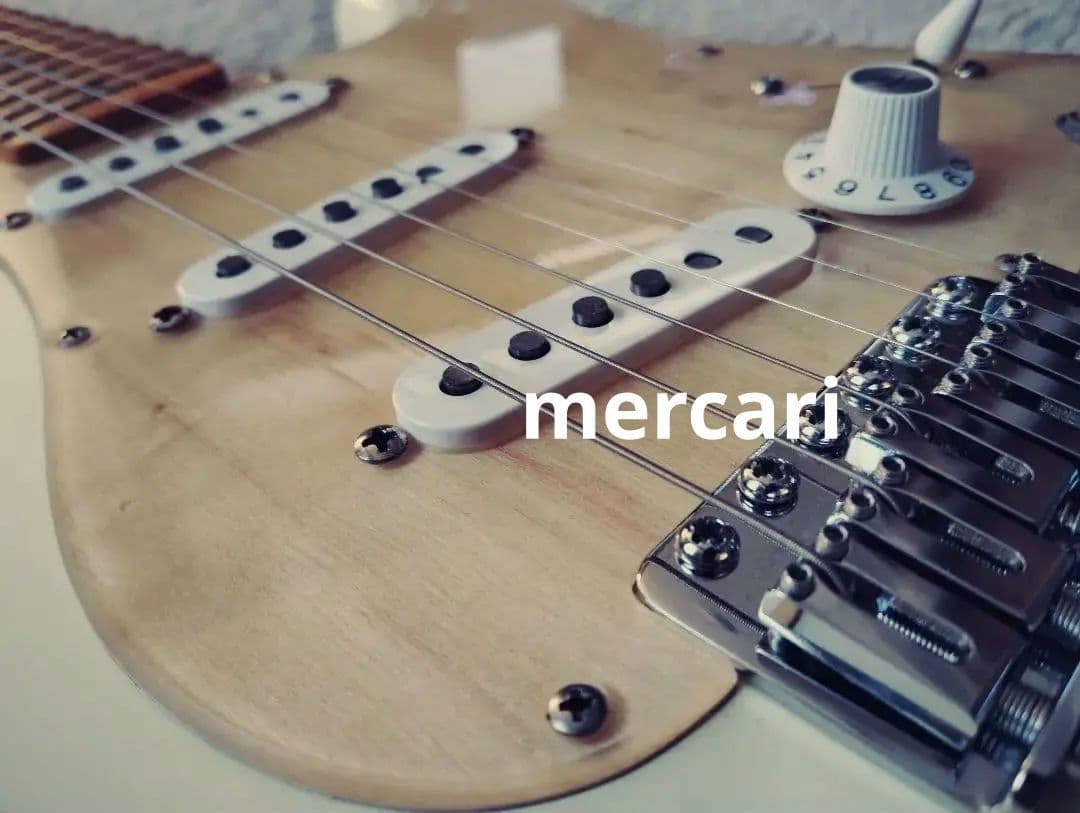 新品 個人製作 ストラトタイプ 木製PG White Blonde エレキギター