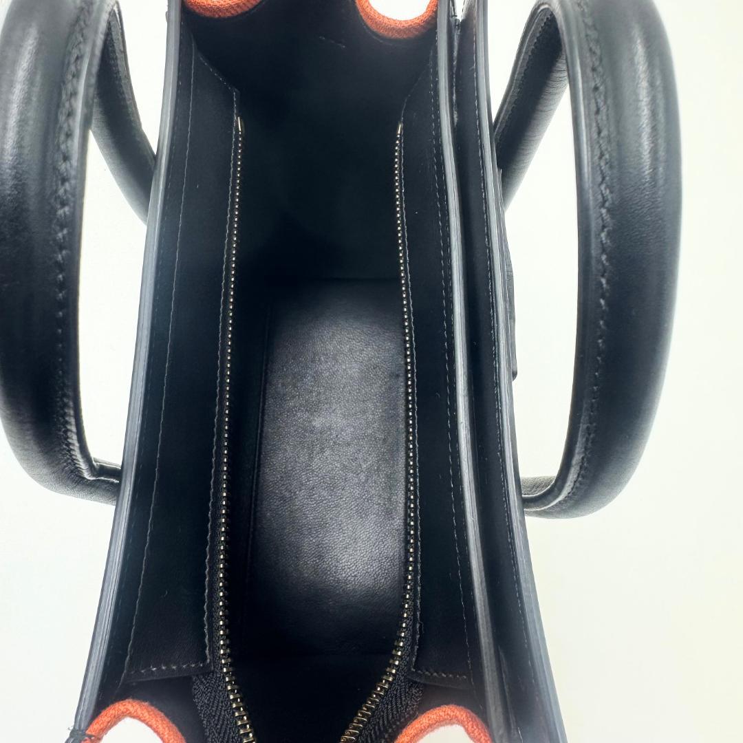 CELINE セリーヌ ラゲージ ナノ トリコロール ハンドバッグ