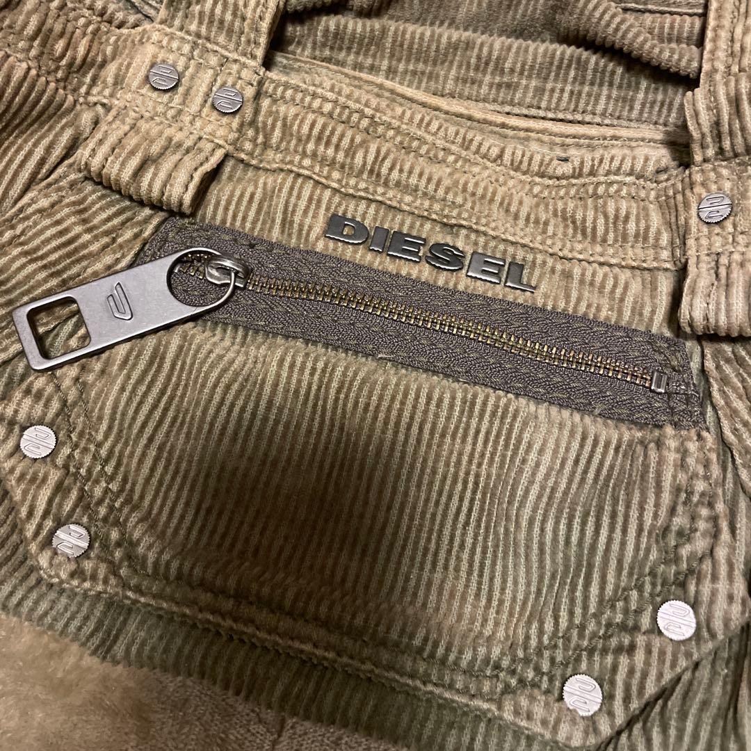 DIESEL コーデュロイ ハンドバッグ