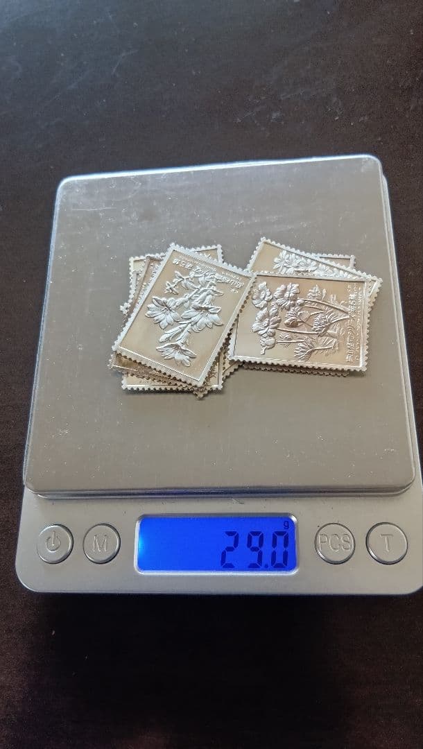 松本徽章工業　純銀プレート　特別郵趣　高山植物シリーズ