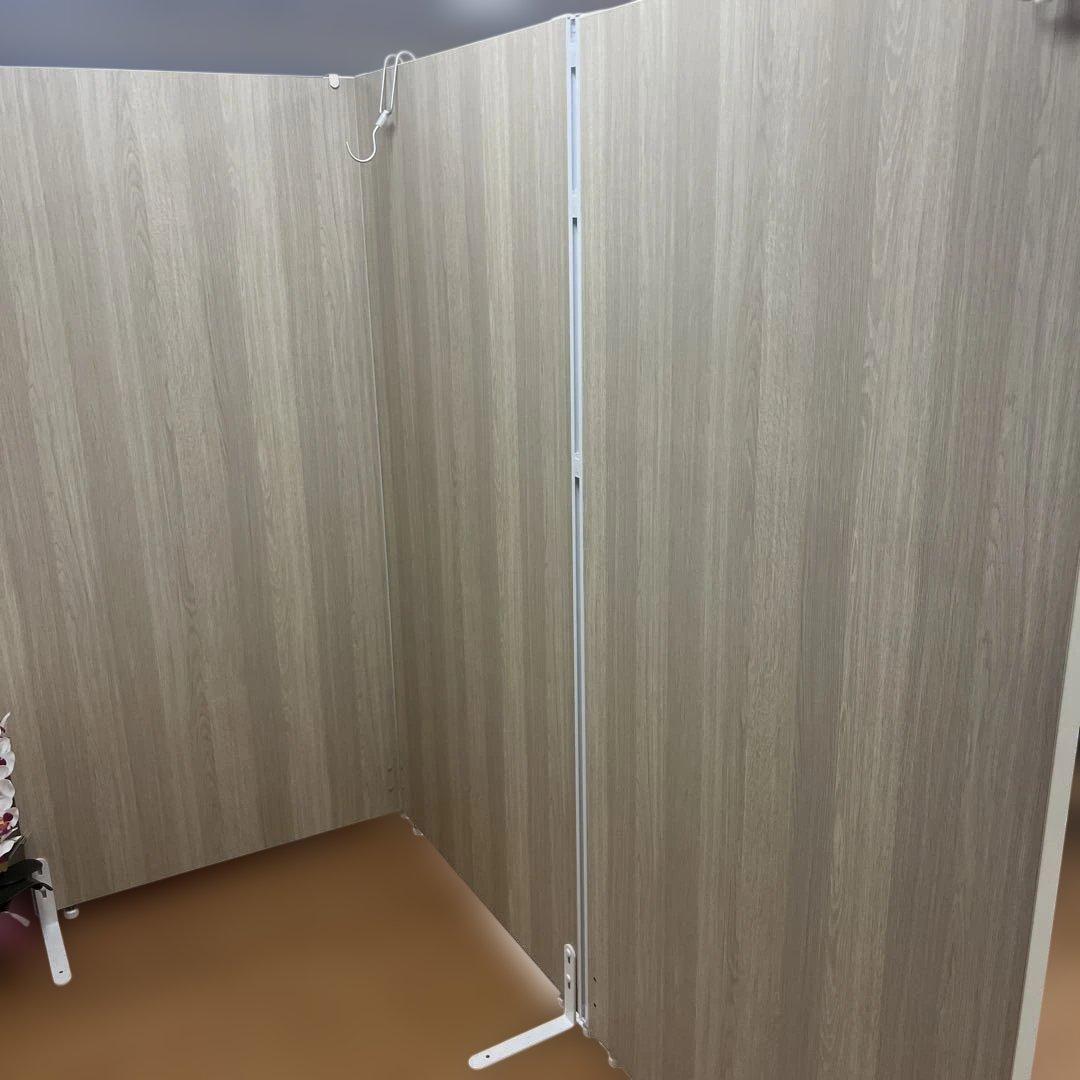 パーティション 木目調 5枚の価格 幅1200×高さ1600 引取が条件 木目調