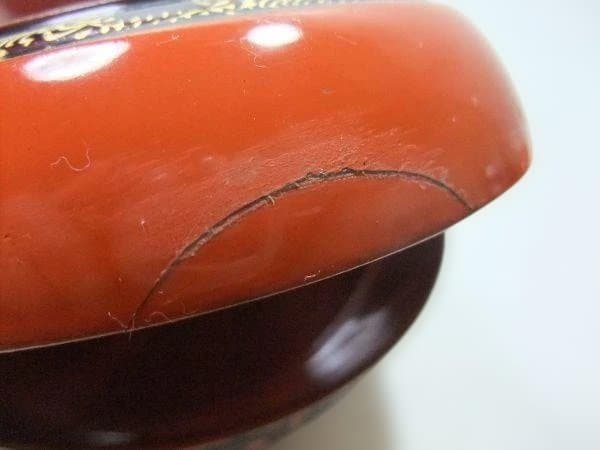 洗朱 吸物椀 10客 昭和18年 漆器 椀 10個セット オレンジと