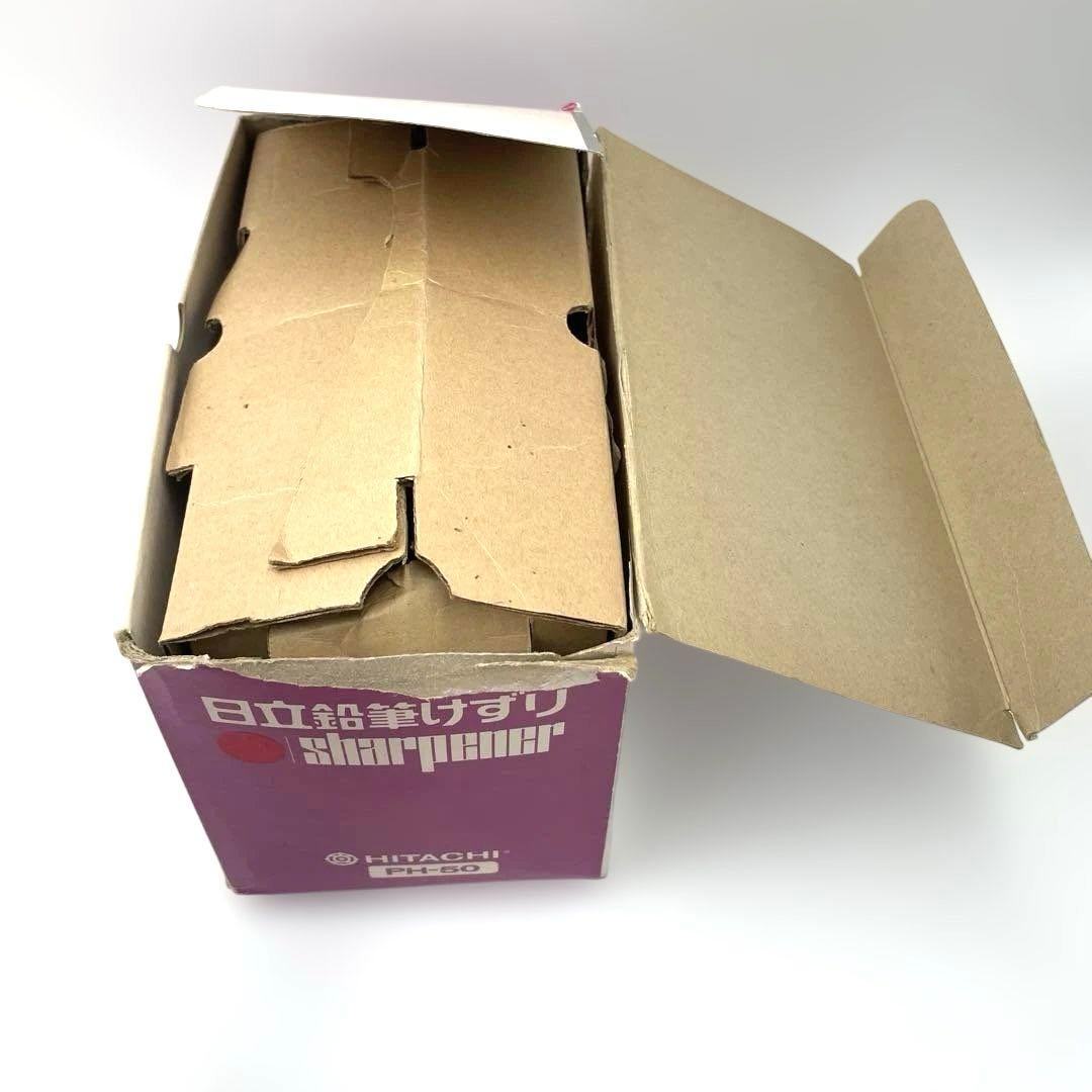 希少 未使用 日立 HITACHI 電動鉛筆削り PH-50 赤 レトロ