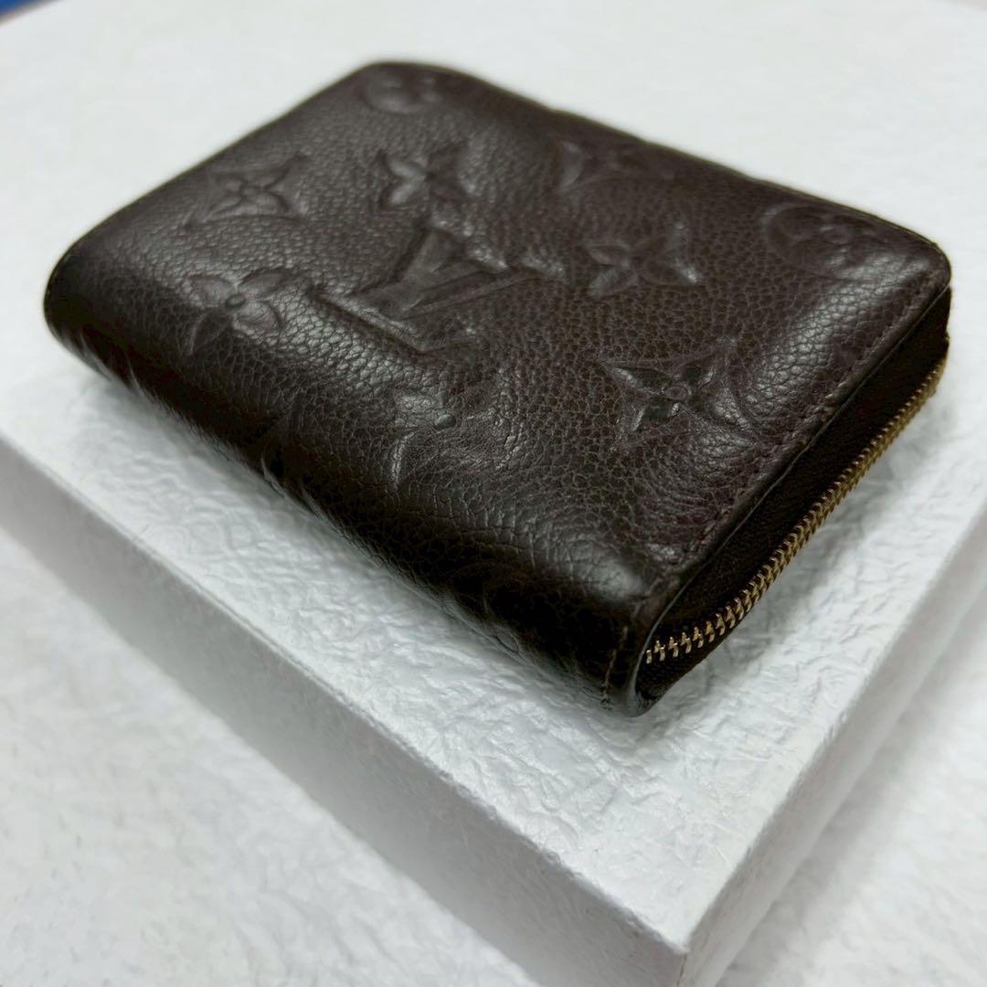 【極美品】ルイヴィトン　ジッピー　パース　アンプラント　ダークブラウン