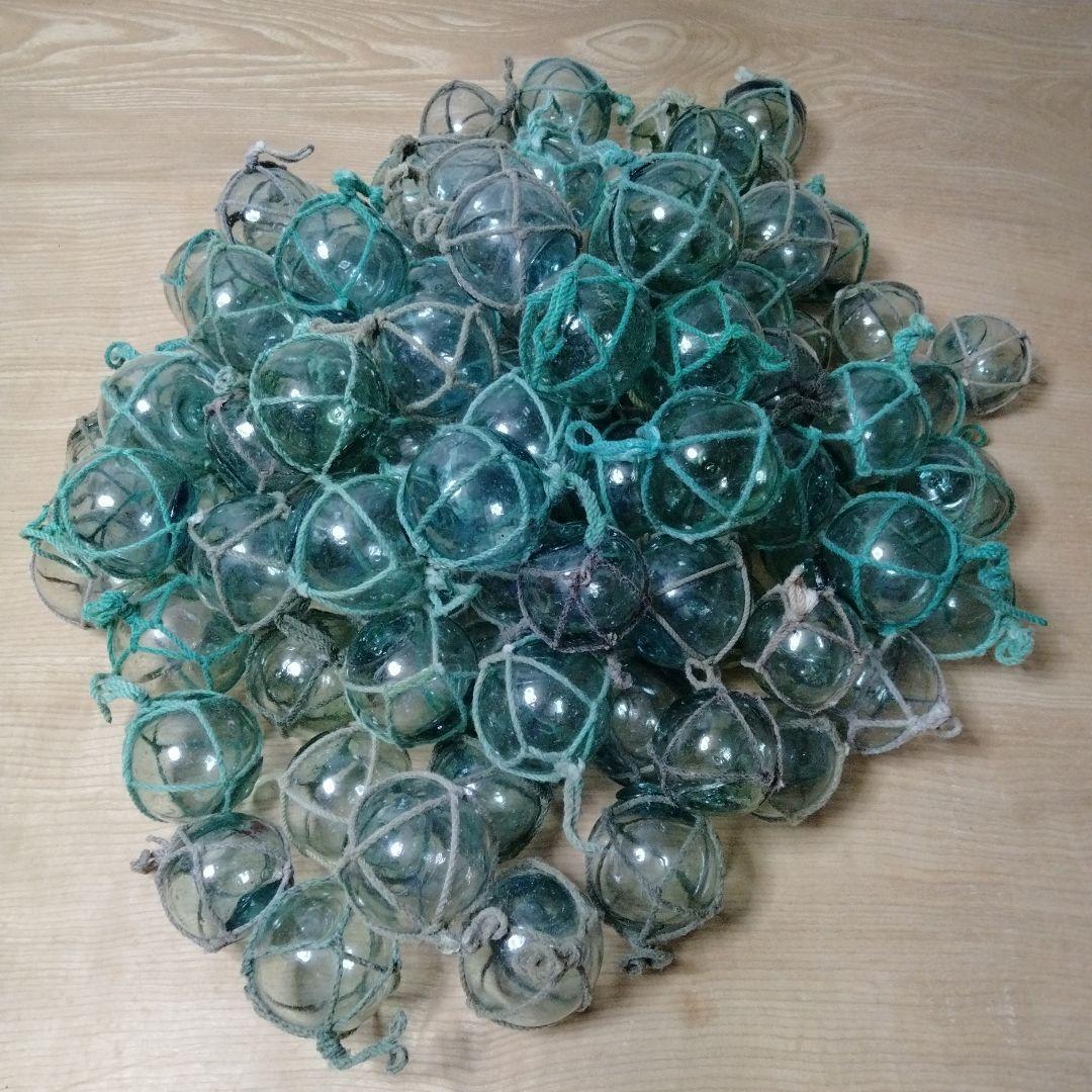 漁具 フロート 浮き玉 100個 網付き 漁具 フロート 浮き玉 100個 網