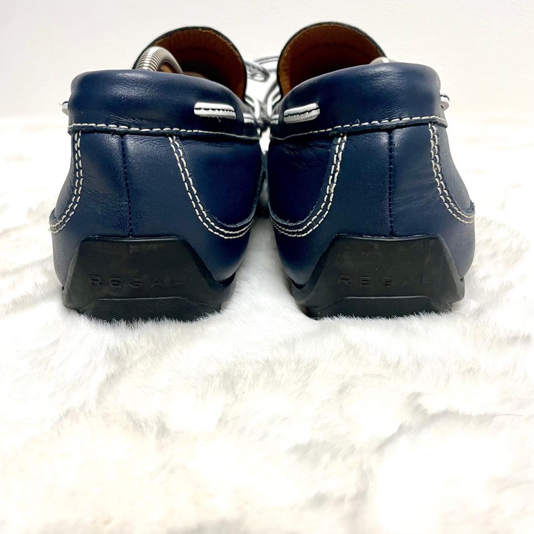 【未使用級✨】REGAL ネイビー 55PRドライビングシューズ 25.5cm