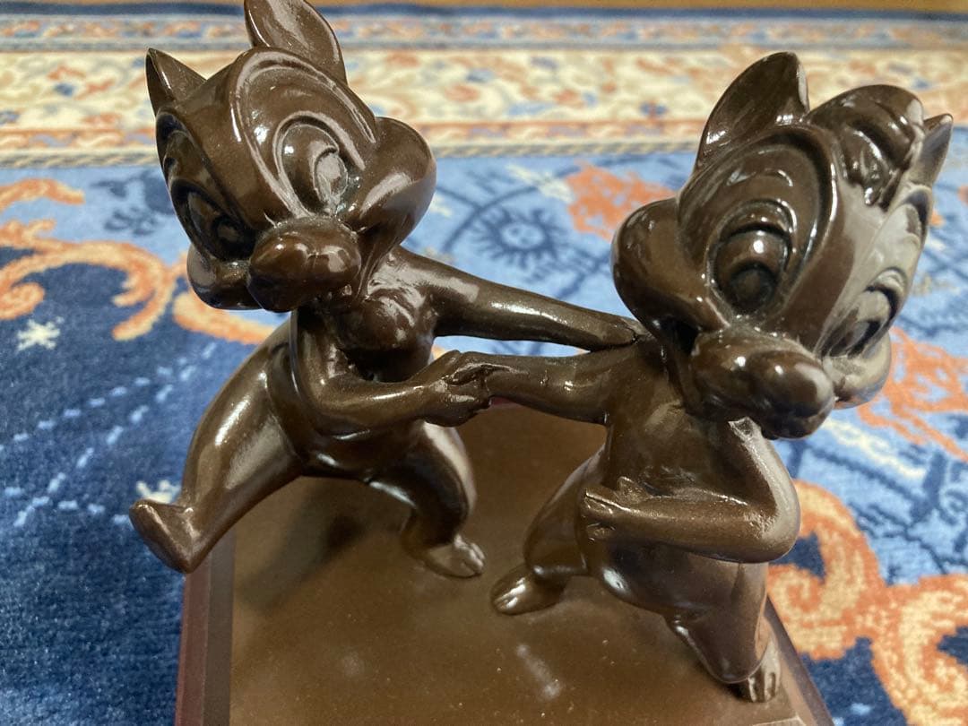 チップ＆デール ブロンズ像モチーフフィギュア 東京ディズニーリゾート