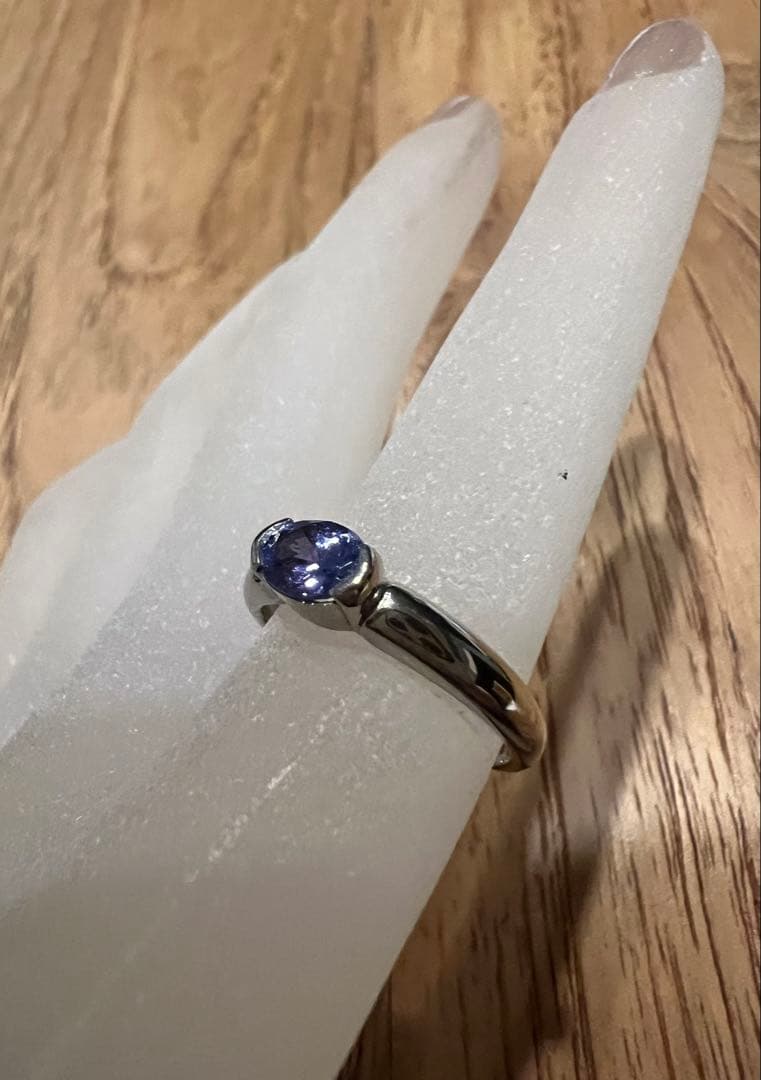 タンザナイトリング Pt950 #12