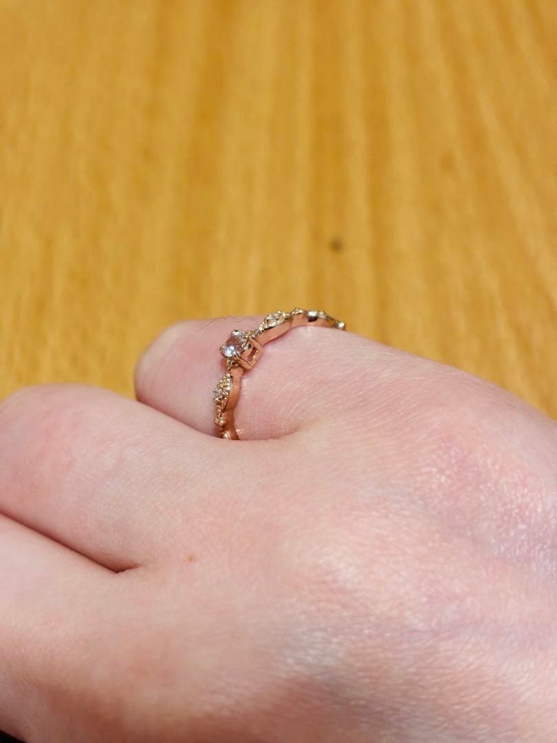 ジュエリーツツミ モルガナイト・ダイヤモンドリング12号