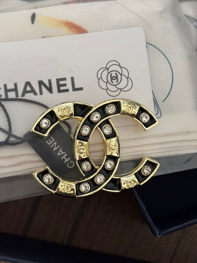 CHANEL CCロゴ ブローチ ゴールド