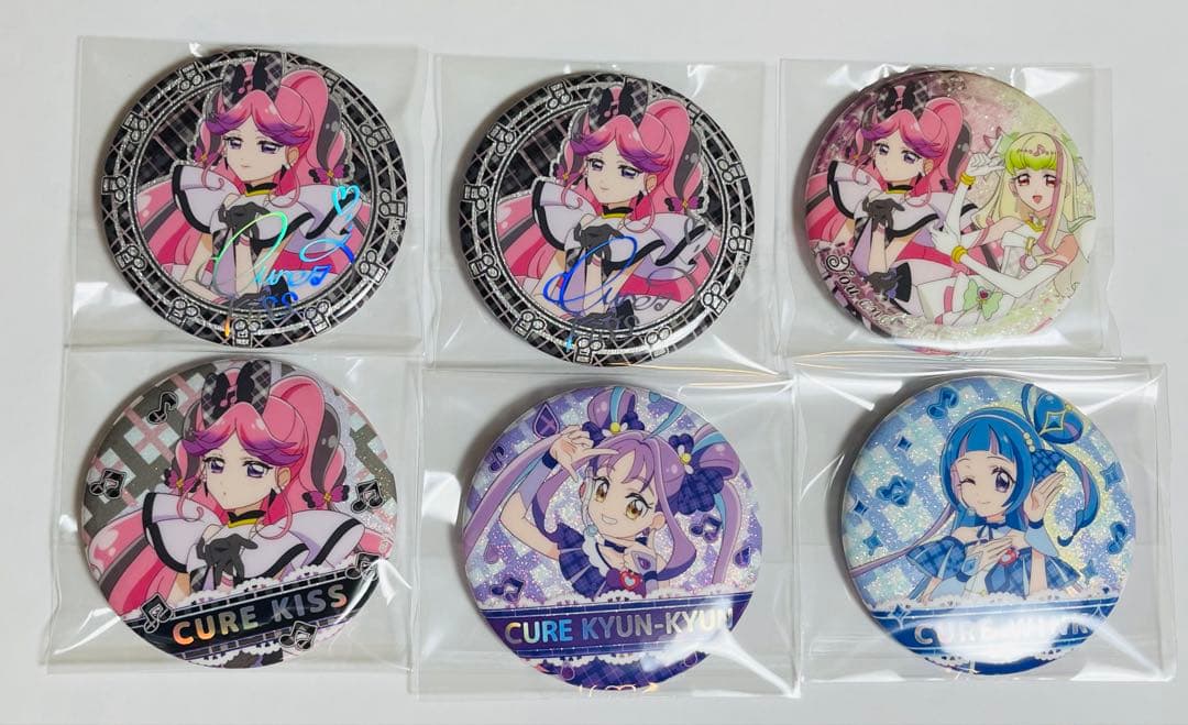 キミプリ展 缶バッジ キッス（サイン） キッスズキューン キュンキュン