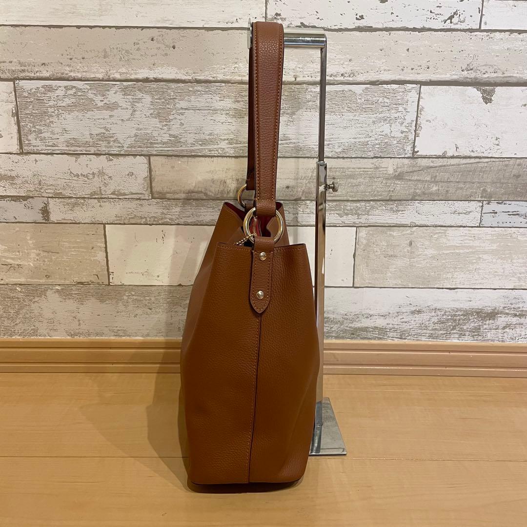 【数回使用程度】 COACH ショルダーバッグ 肩がけ ブラウン 91122