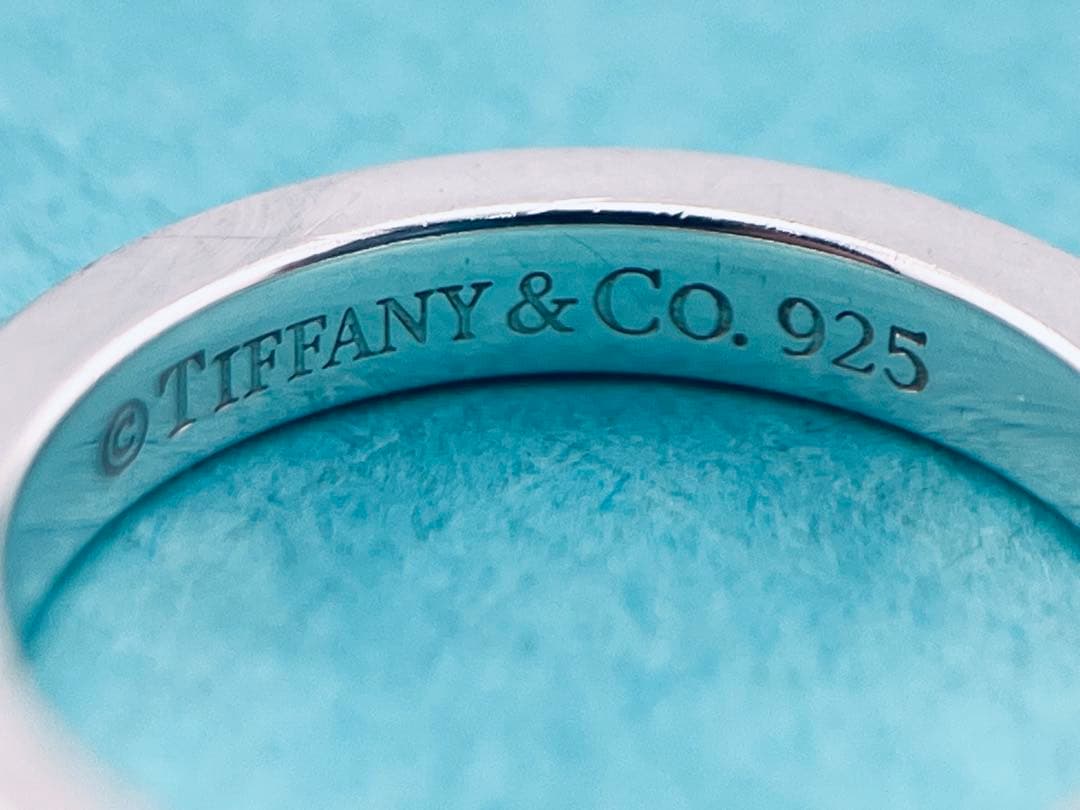 c929 美品　ティファニー　NY ノーツ　ナロー　リング　925 約6号