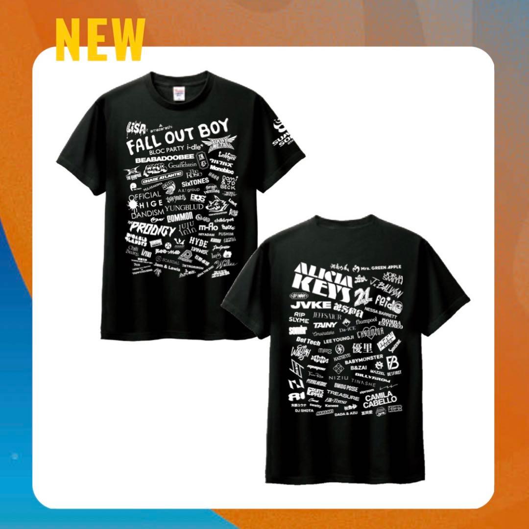 新品未開封】サマソニ アーティストロゴコラージュTシャツ Mサイズ