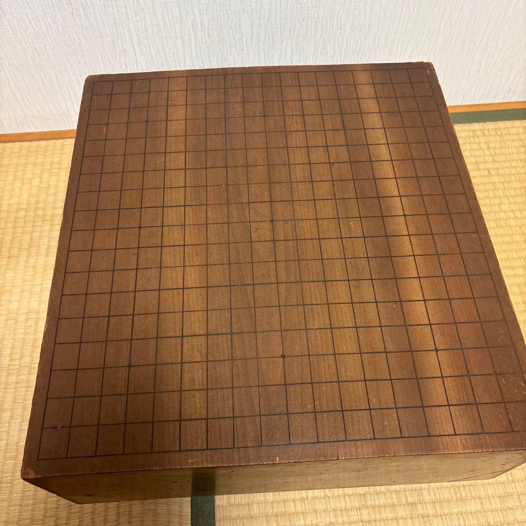 高級 国産 木製囲碁盤と碁石セット