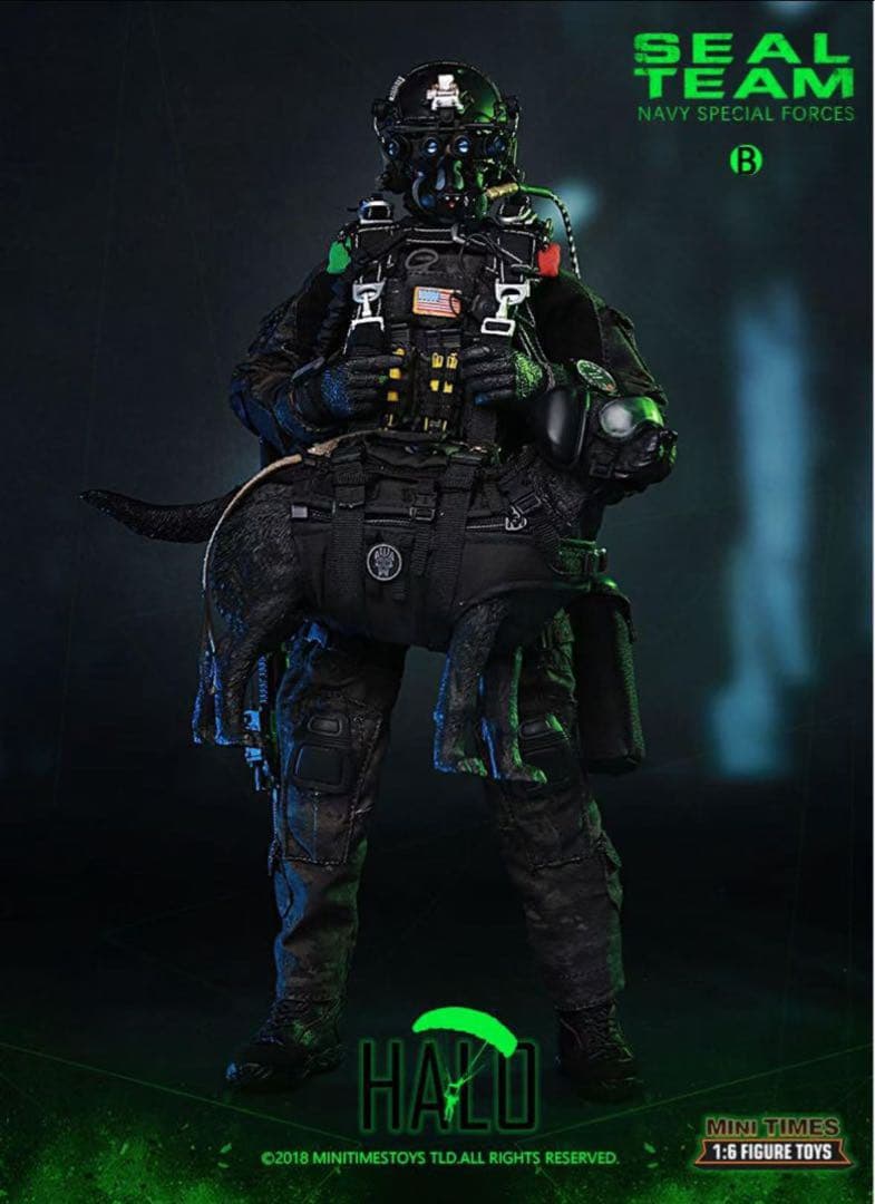 ミリタリー HALO SEAL TEAM NAVY SPECIAL FORCES 1/6 mini times toys M013B 1/6 Navy Special Forces Seal Team HALO