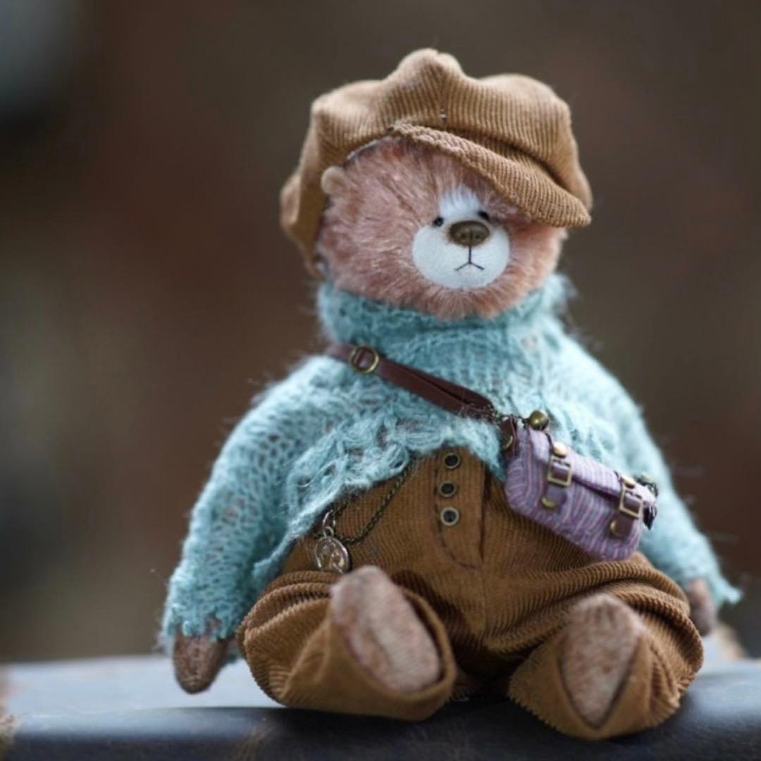 アーティストベア テディベア 海外作家様 ぬいぐるみ おでかけくまさん