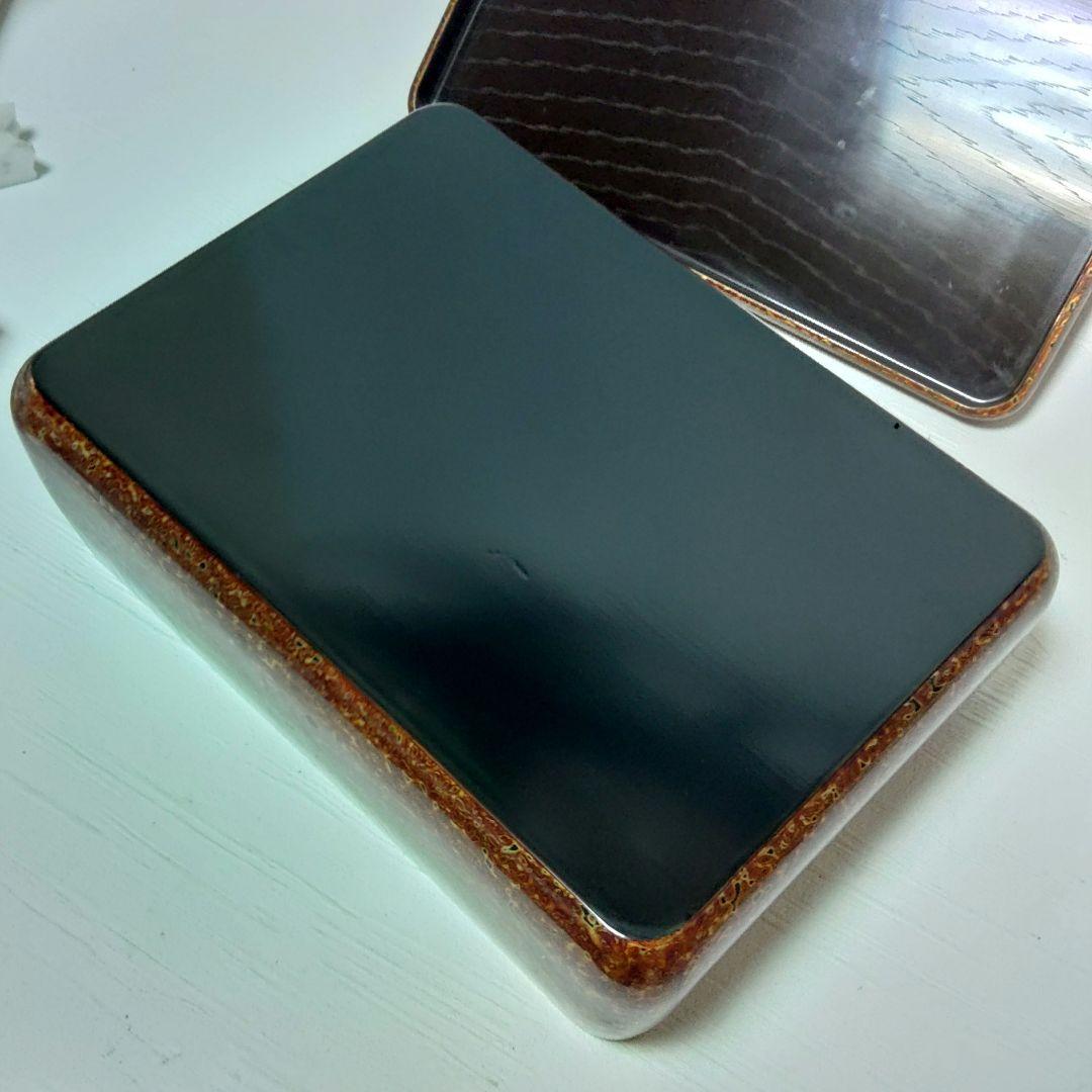 茶櫃　角茶櫃　津軽塗　金虫喰塗　木製　漆器　漆塗　コ上