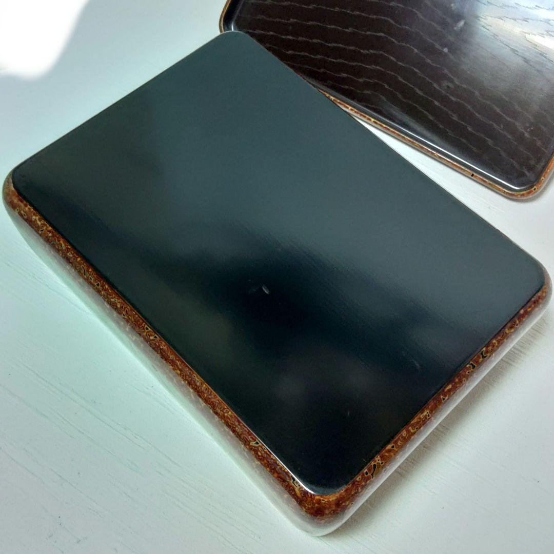 茶櫃　角茶櫃　津軽塗　金虫喰塗　木製　漆器　漆塗　コ上