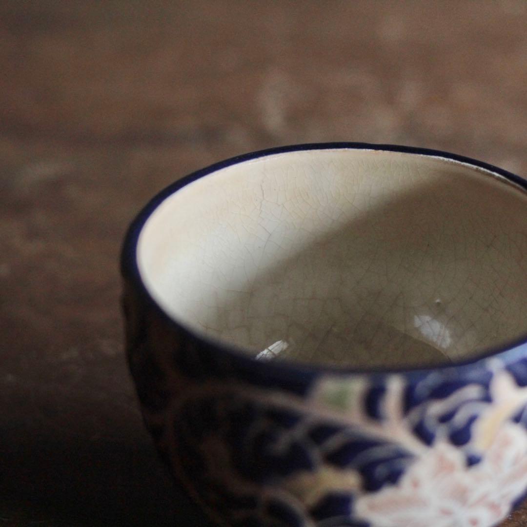 京焼 泰山与平衛 色絵 茶碗 茶道具 古美術 古道具 アンティーク - メルカリ