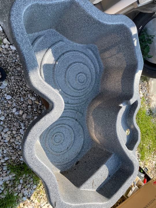 プラ池 プラスチック池 鯉 なごみ池 LL 工場 庭園埋め込みタイプ プラ