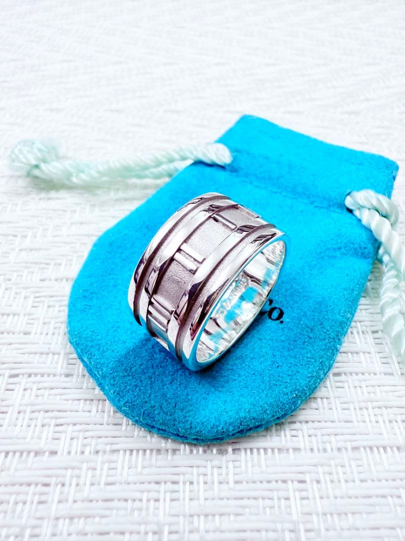 ティファニー　アトラス　ワイド　指輪　リング　23.5号　研磨仕上済美品 925