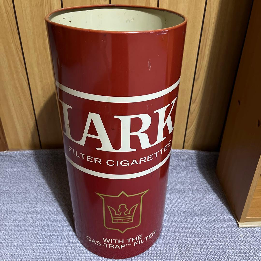 ラーク LARK タバコ柄 ゴミ箱 傘立て スチール缶 昭和レトロ