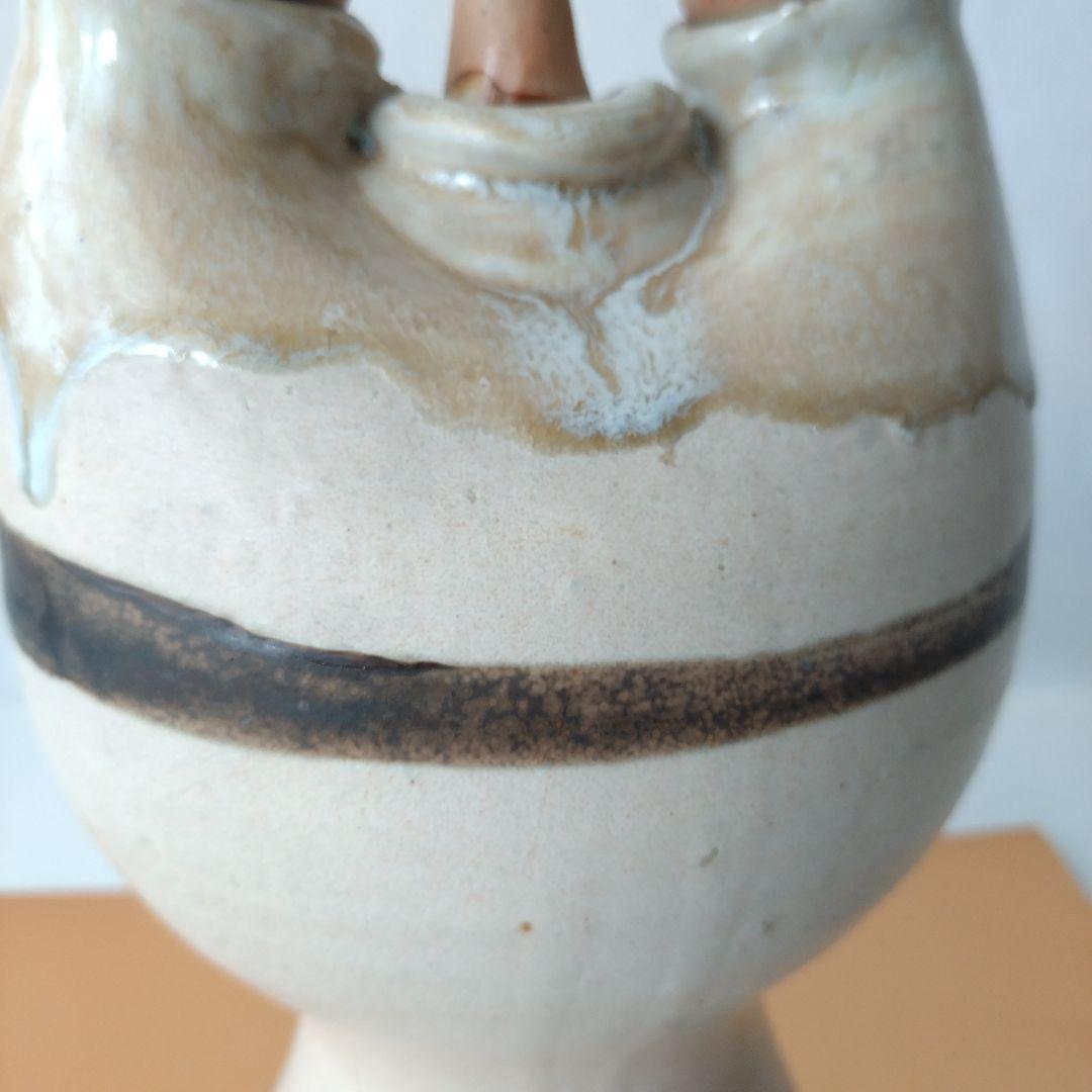 青芳人形 念ずれば花開く 砥部焼 青芳窯 森元青芳 創作人形 オブジェ