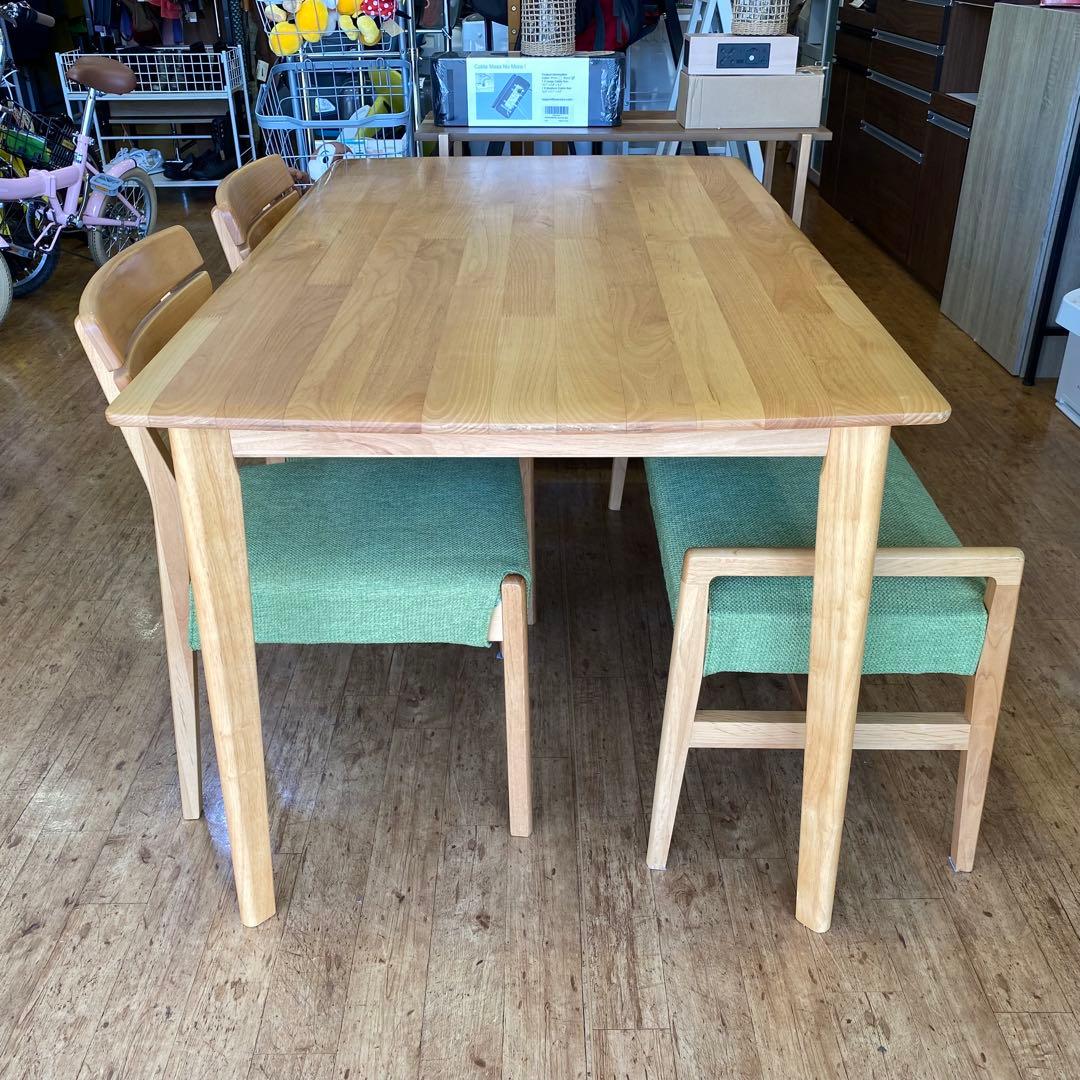 ニトリ ダイニング4点セット テーブル チェアー ベンチ シリーズ アルナス