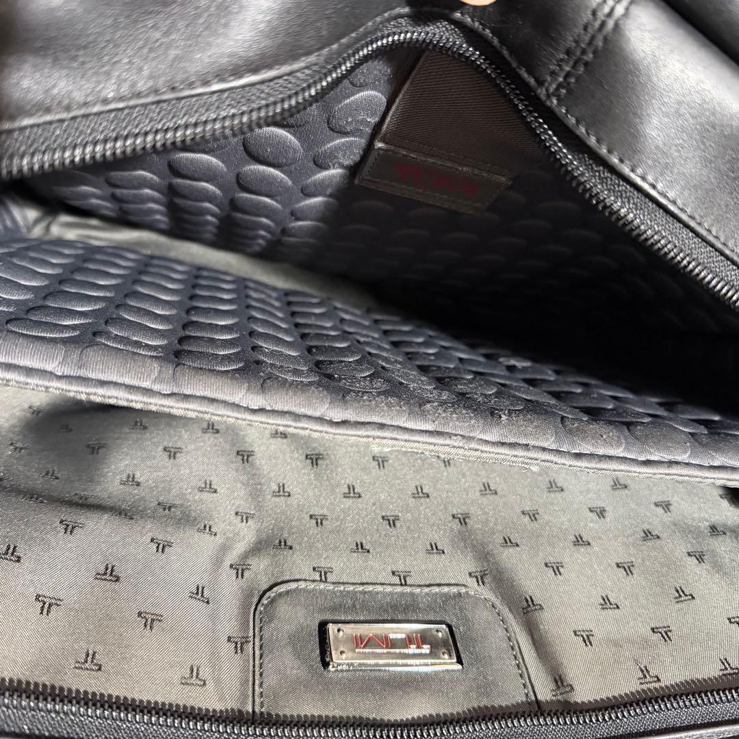 ◎良品　TUMI 96130D4 レザー ビジネスバッグ ブラック