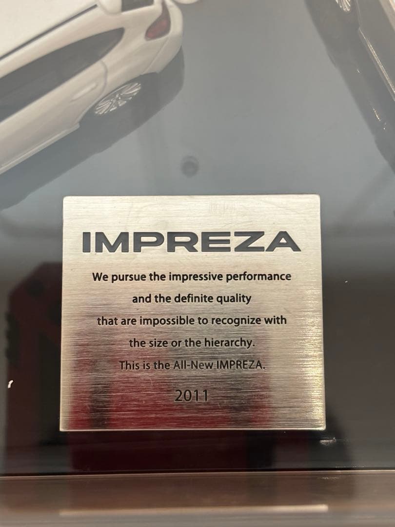 非売品　SUBARU 成約記念品 スバルインプレッサ　1/43 ミニカー