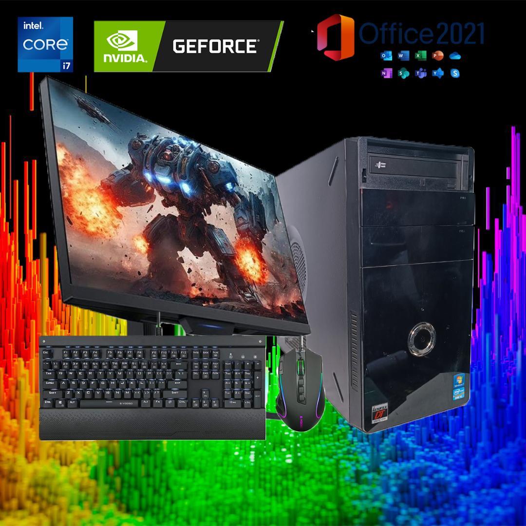 激安ゲーミングPCフルセット】快適動作！MS Office搭載 GTXグラボ