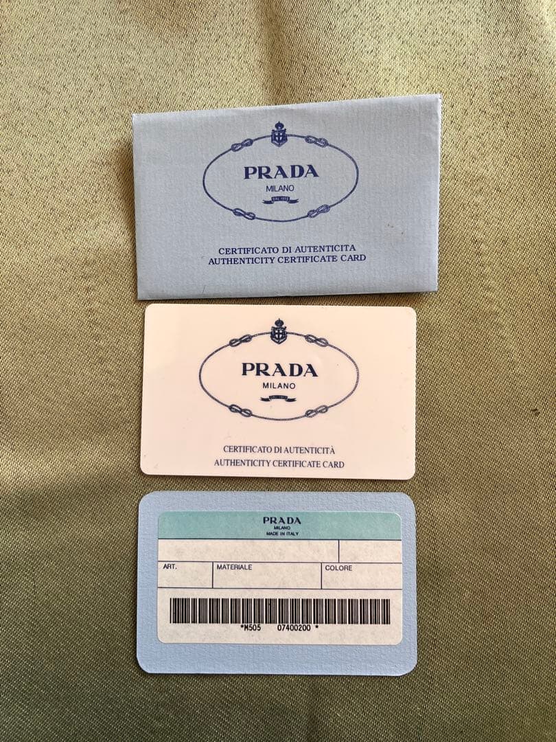 PRADA プラダ ナイロン 二つ折り財布 MV1 VELA NERO 未使用品