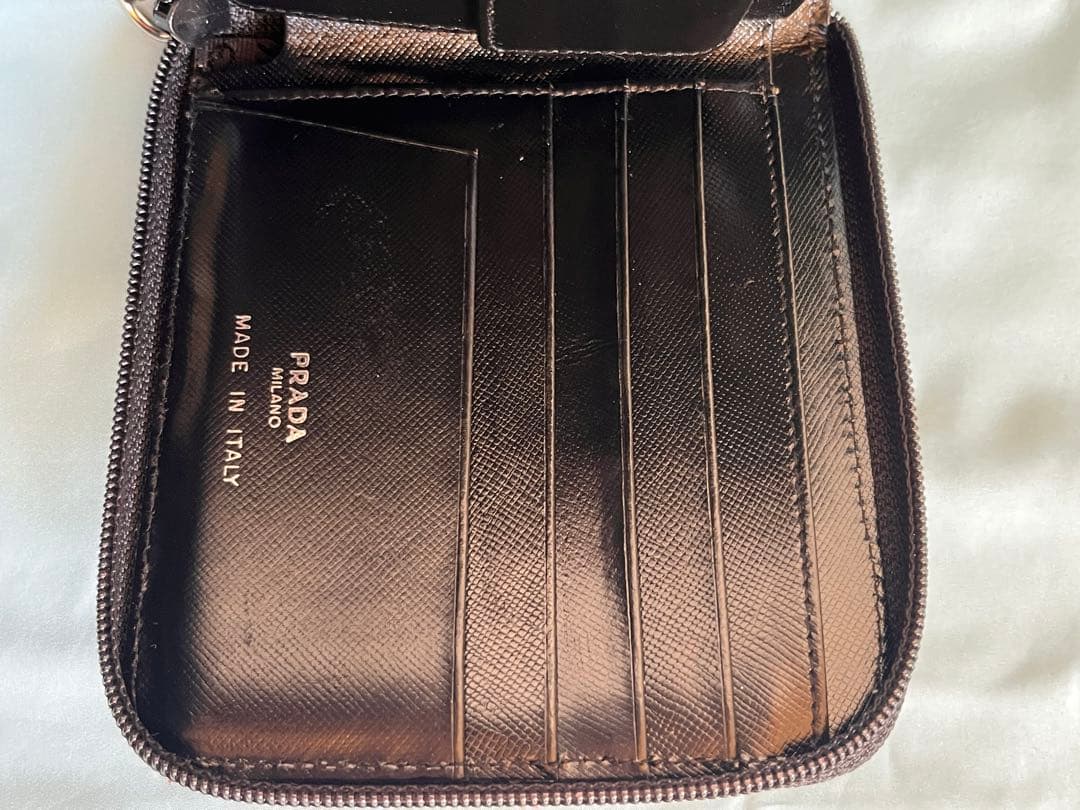 PRADA プラダ ナイロン 二つ折り財布 MV1 VELA NERO 未使用品