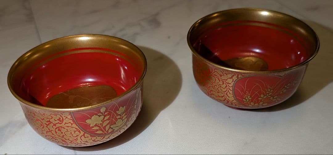 朱塗り 盃 平盃 小椀 酒器 No.2 古美術 古道具 アンティーク 枯れ味が