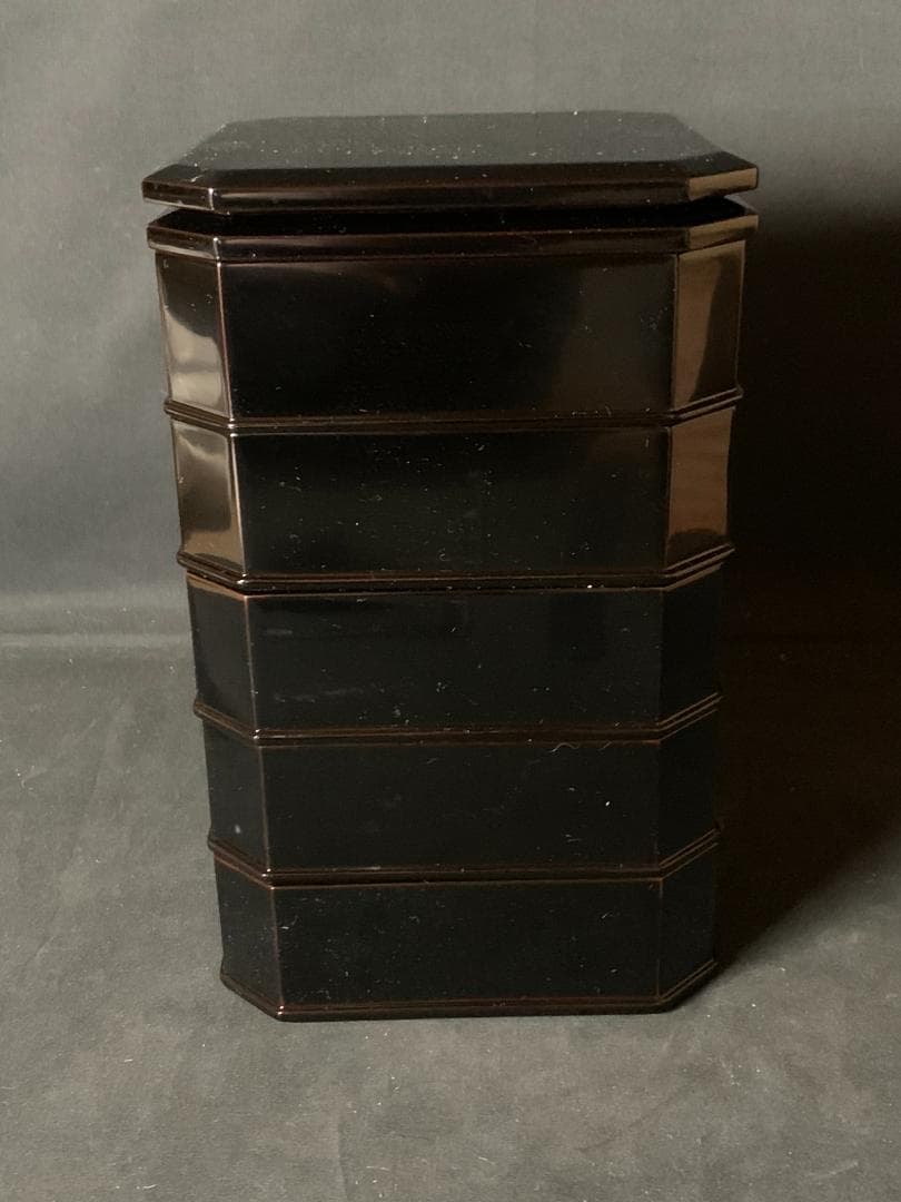 輪島塗 塩安製 真塗 天然木 縁高 菓子器 共箱 茶道具 茶懐石道具 803