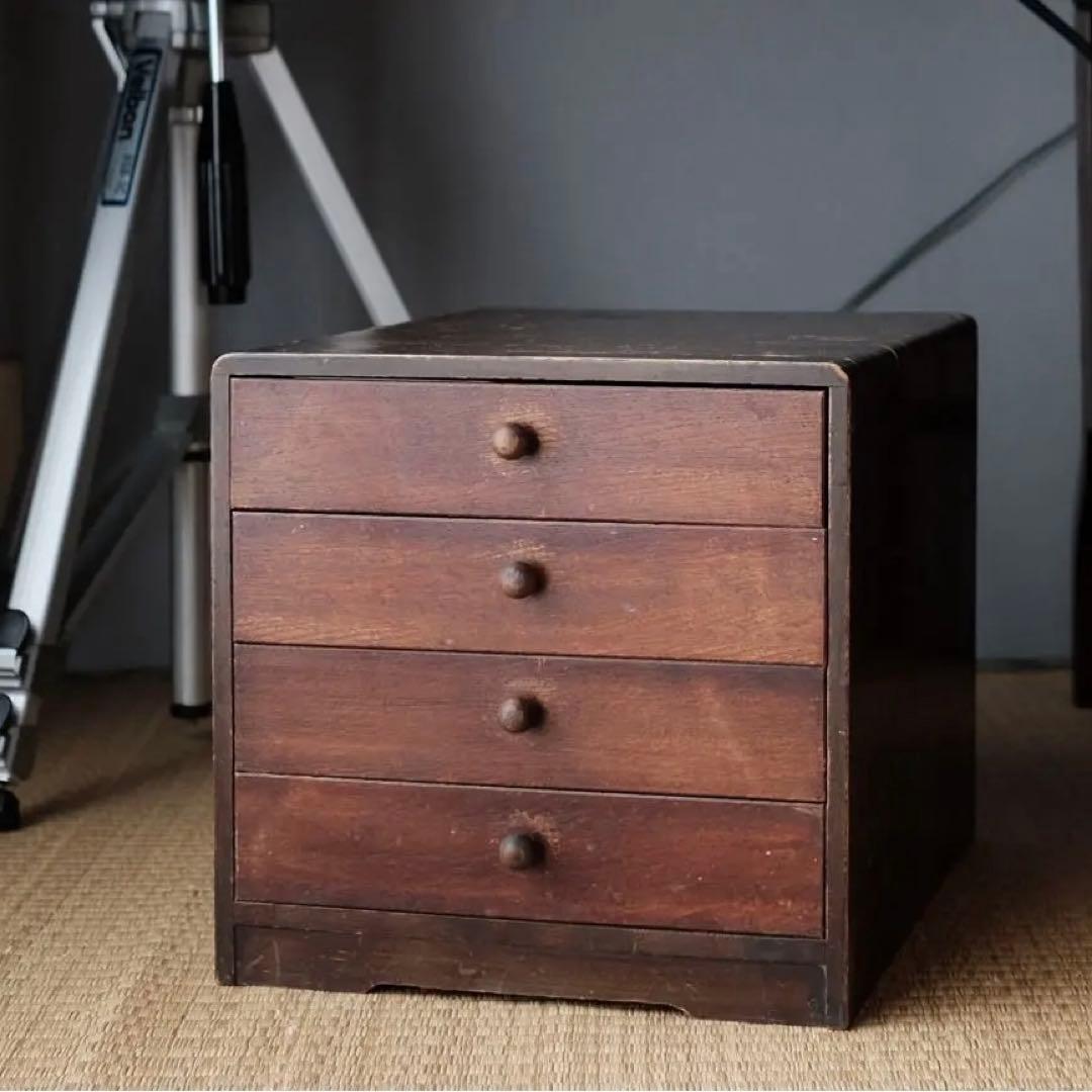 昭和レトロ 古家具 大型 仙台箪笥 4段9杯 引き出し箪笥 和箪笥