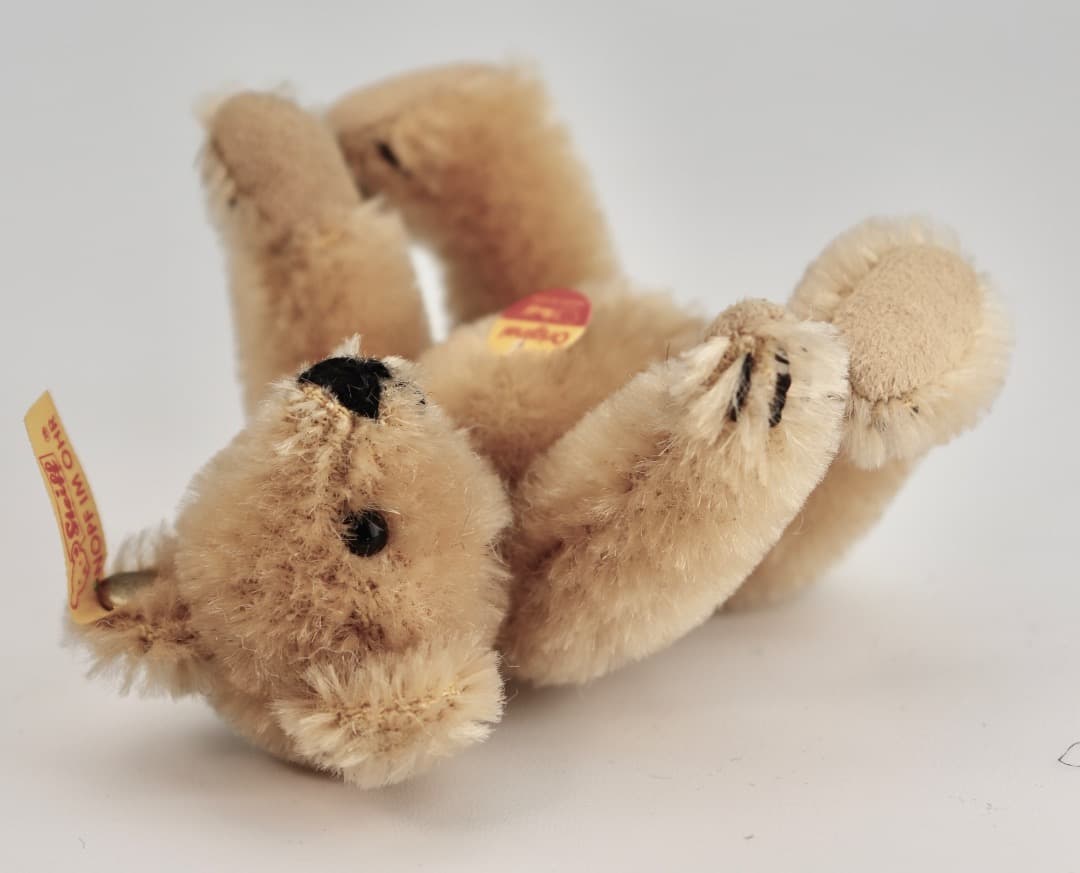 Steiff テディベア 1909年レプリカ・ブラス テディ黄色タグ9cm C