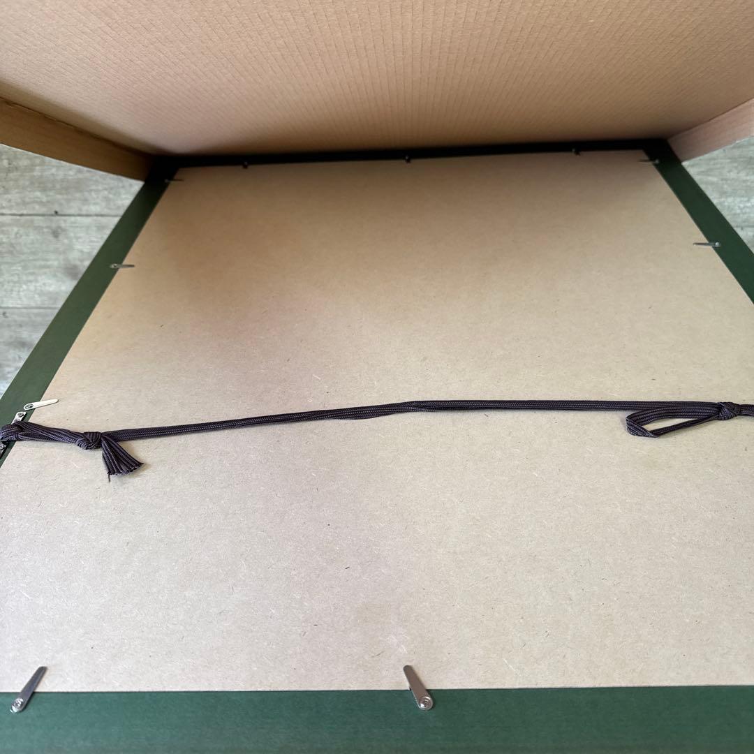 水彩画　全紙版　曇り空の横浜　白マット　アクリル入り