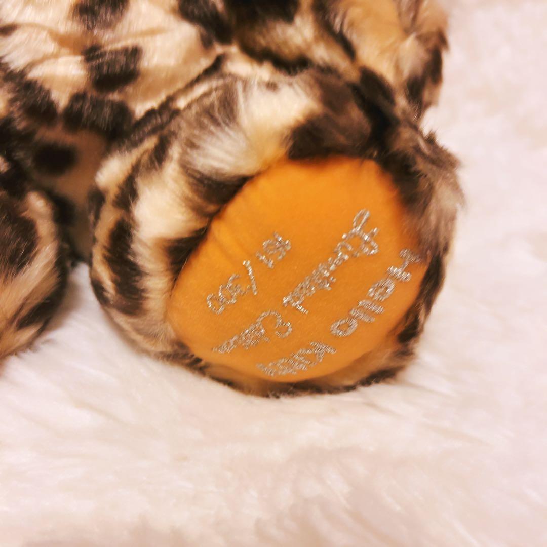 希少レア　ハローキティ　シリアルナンバー　限定品　ヒョウ柄　着ぐるみ　ぬいぐるみ