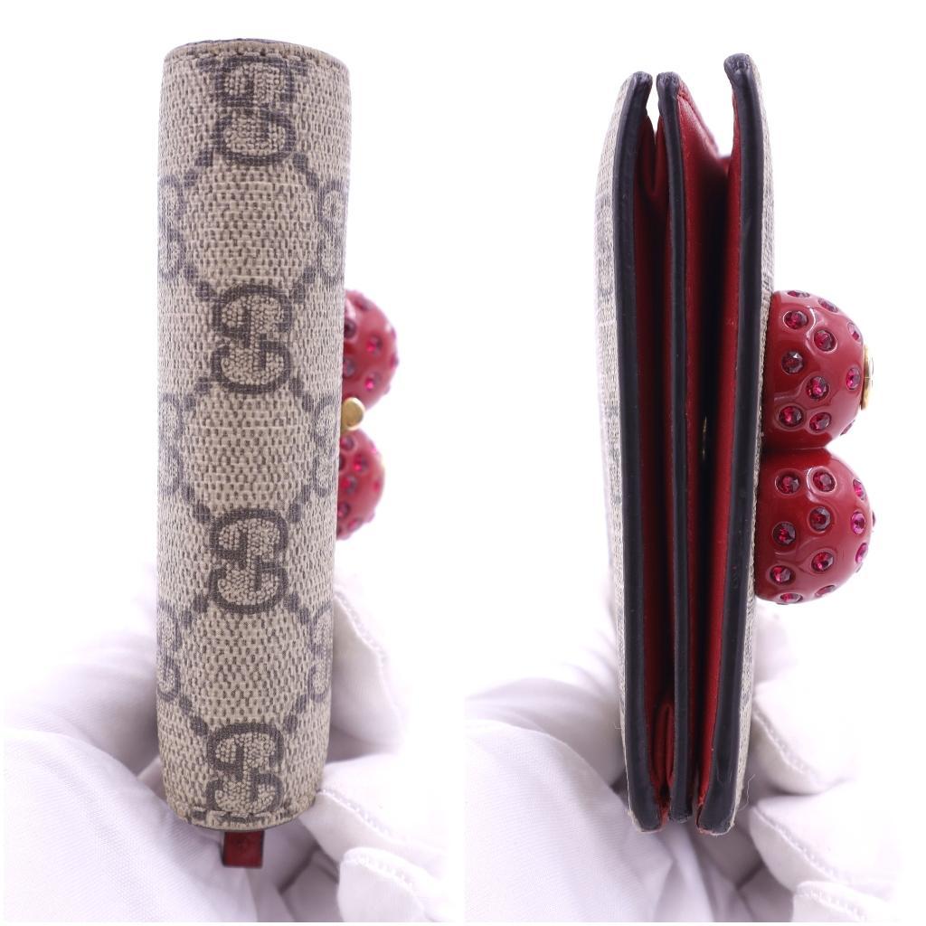 GGスプリーム チェリー PVC 二つ折り財布