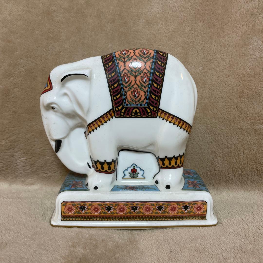 陶器製インド風象の置物 本日ポイントアップ|ゾウ インド象 象 置物 インド神話 8*9.5*6cm